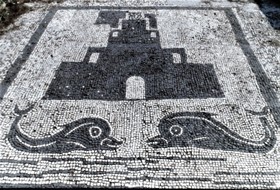 Mosaico del faro Piazzale delle Corporazioni